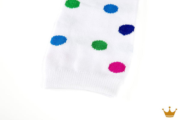 Baby Legs Weiss mit Punkten