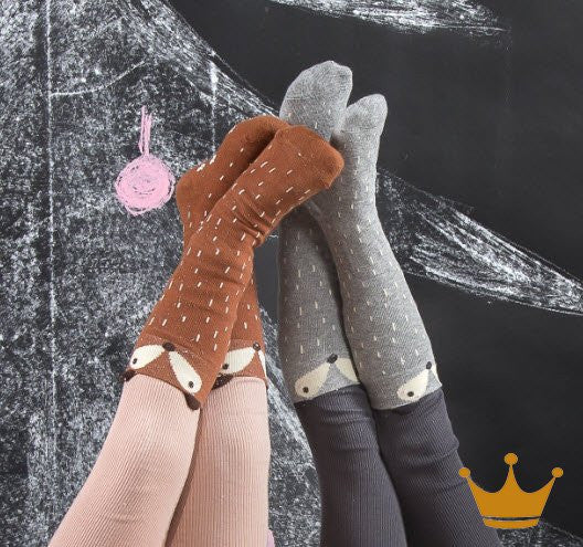 Anti-Rutsch Socken Grauer Fuchs 2-5 jährig
