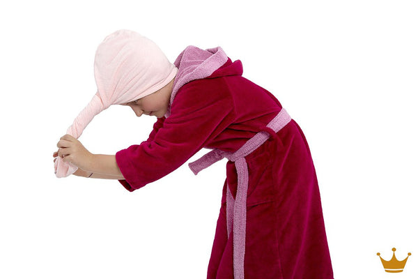 Mikrofaser Haar-Turban APRICOT